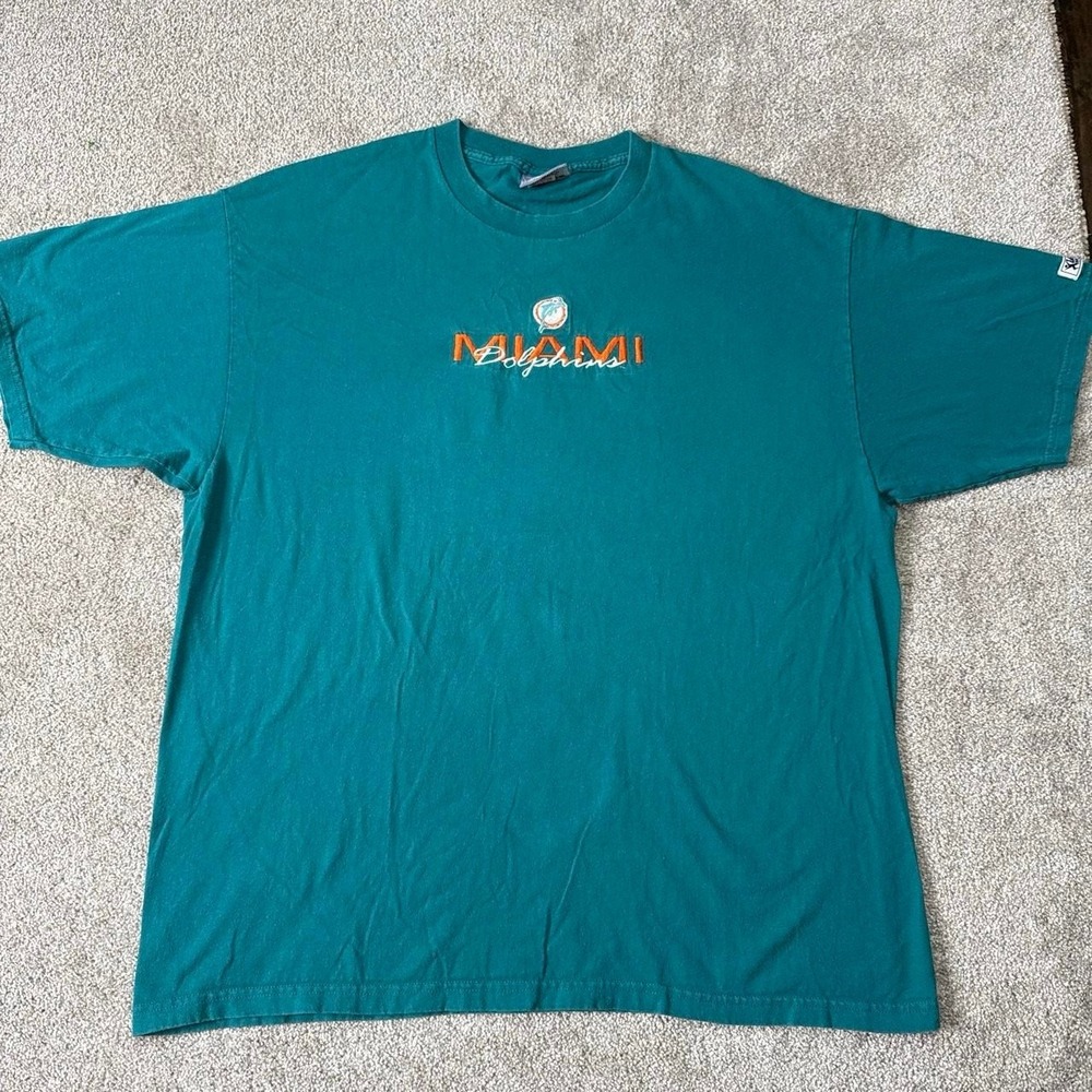 Vintage 90s Miami Dolphins Lee Sport Embroidered T-Shirt 2X